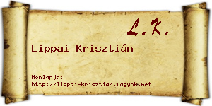 Lippai Krisztián névjegykártya
